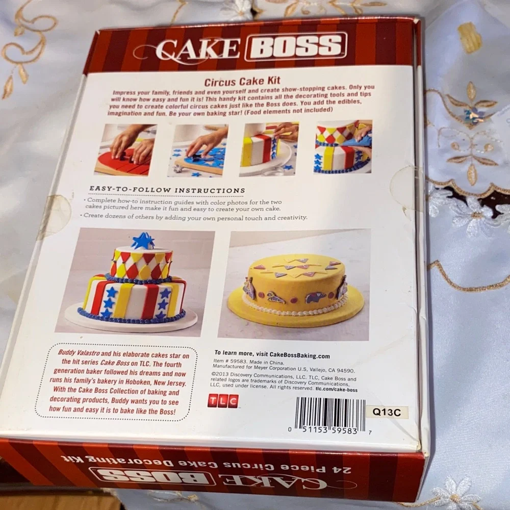 Circus Cake Kit - Red, Yellow, Blue